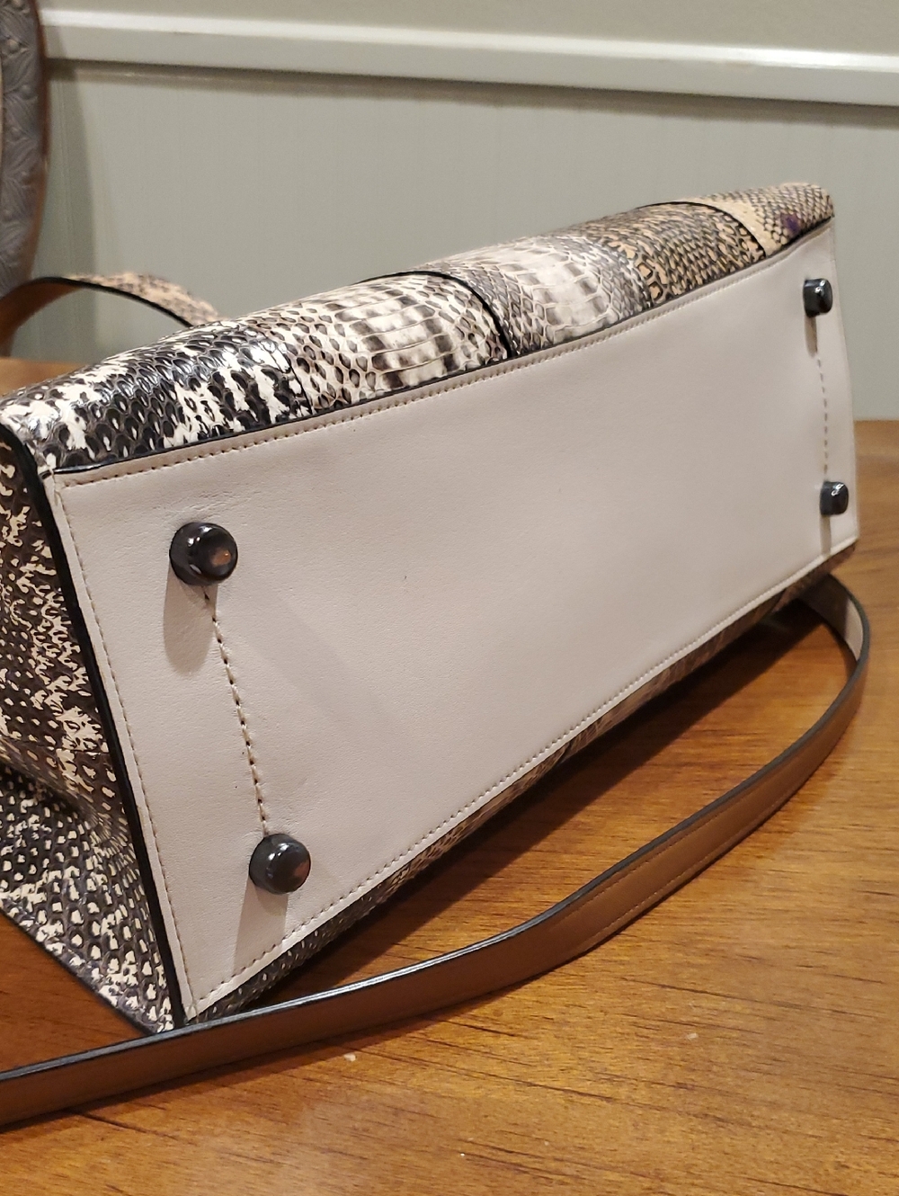 Coach Real Snakeskin Charlie Carryall Tote - Picture 9 of 15